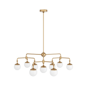 Arteriors - DLC03 - Nine Light Chandelier - Utica - Antique Brass