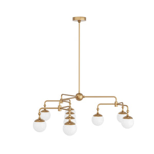 Arteriors - DLC03 - Nine Light Chandelier - Utica - Antique Brass