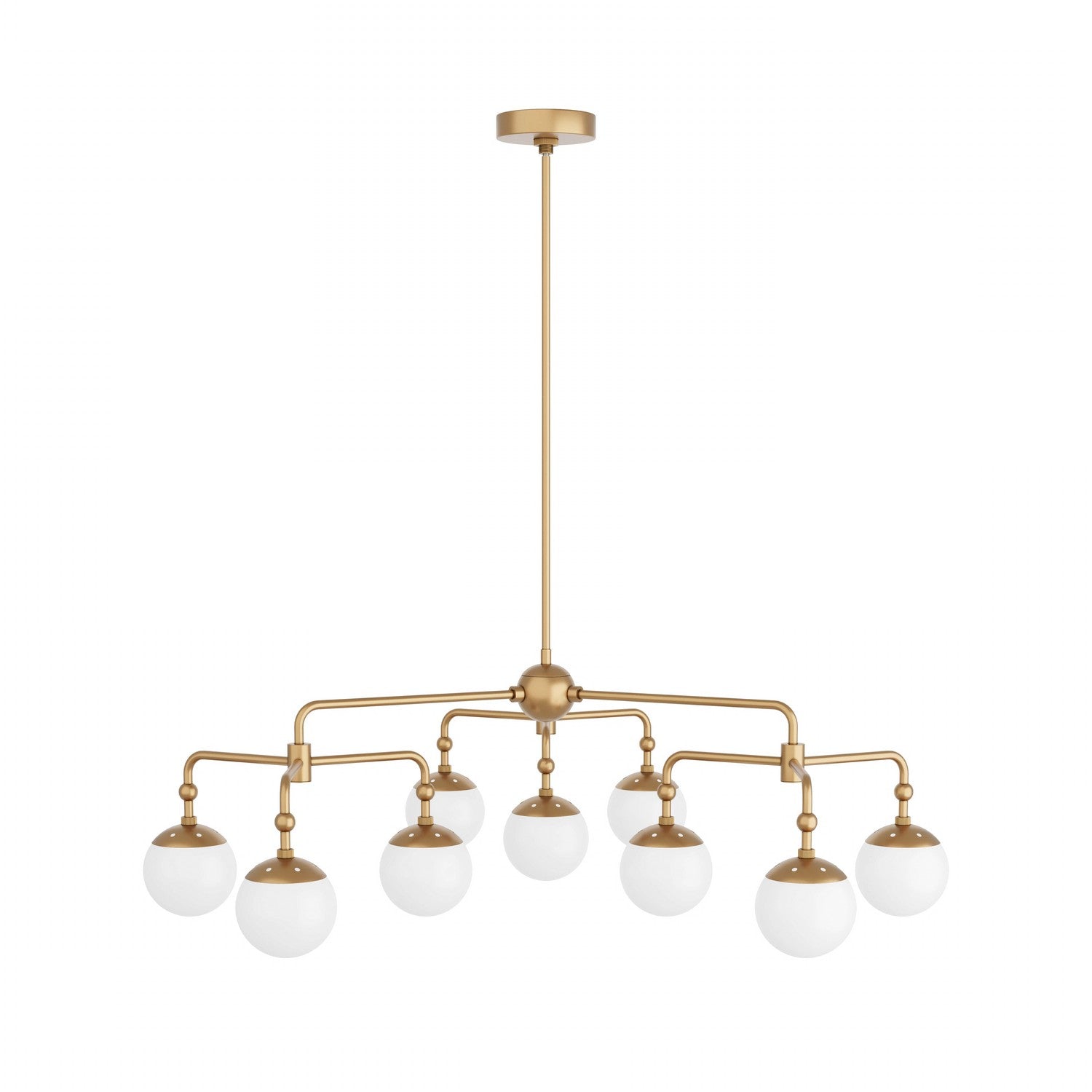 Arteriors - DLC03 - Nine Light Chandelier - Utica - Antique Brass