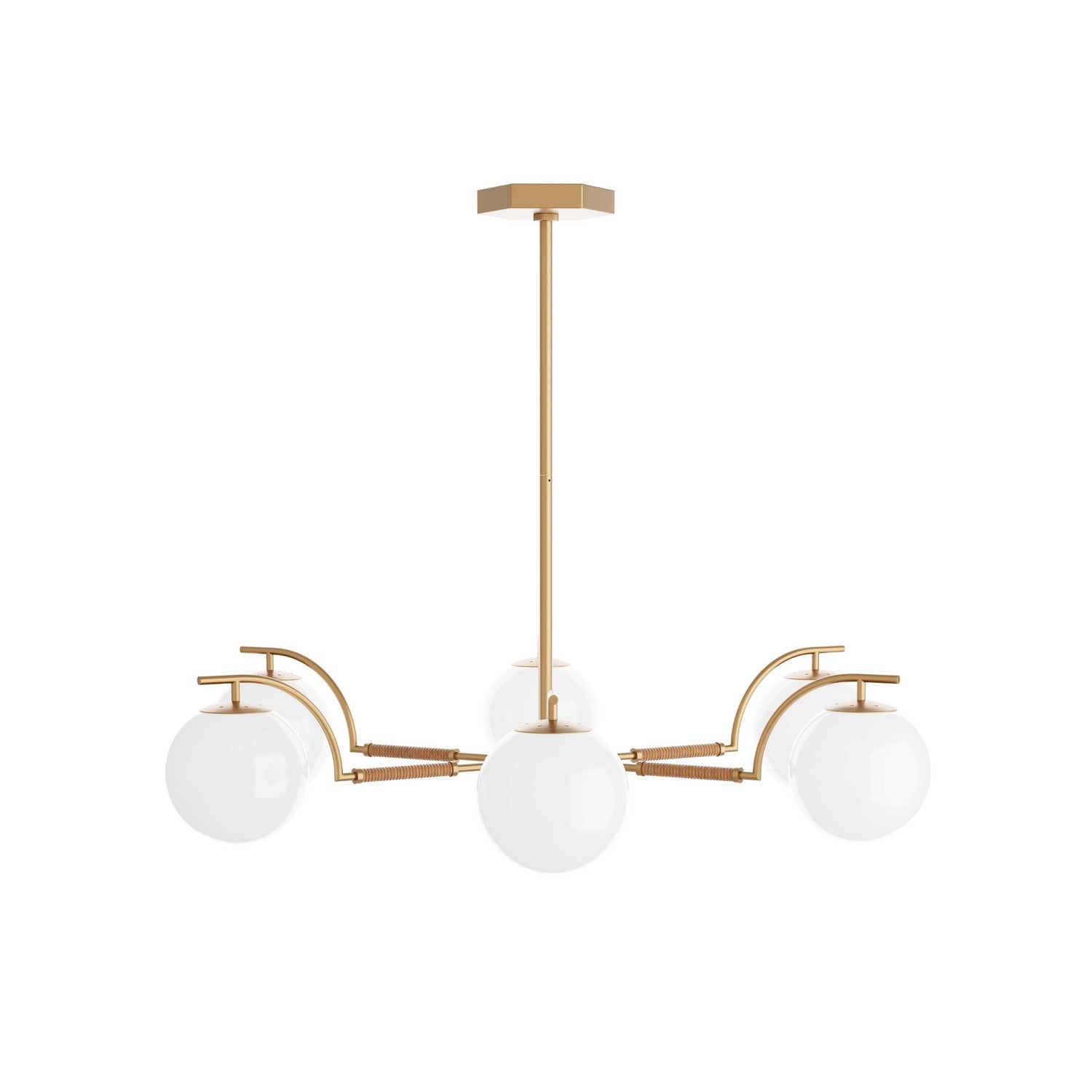 Arteriors - DLC04 - Six Light Chandelier - Tricia - Antique Brass