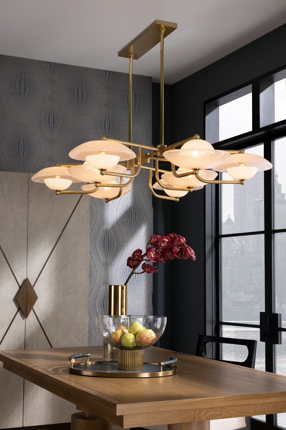 Arteriors - DLC07 - Eight Light Chandelier - Towne - Clear Seedy