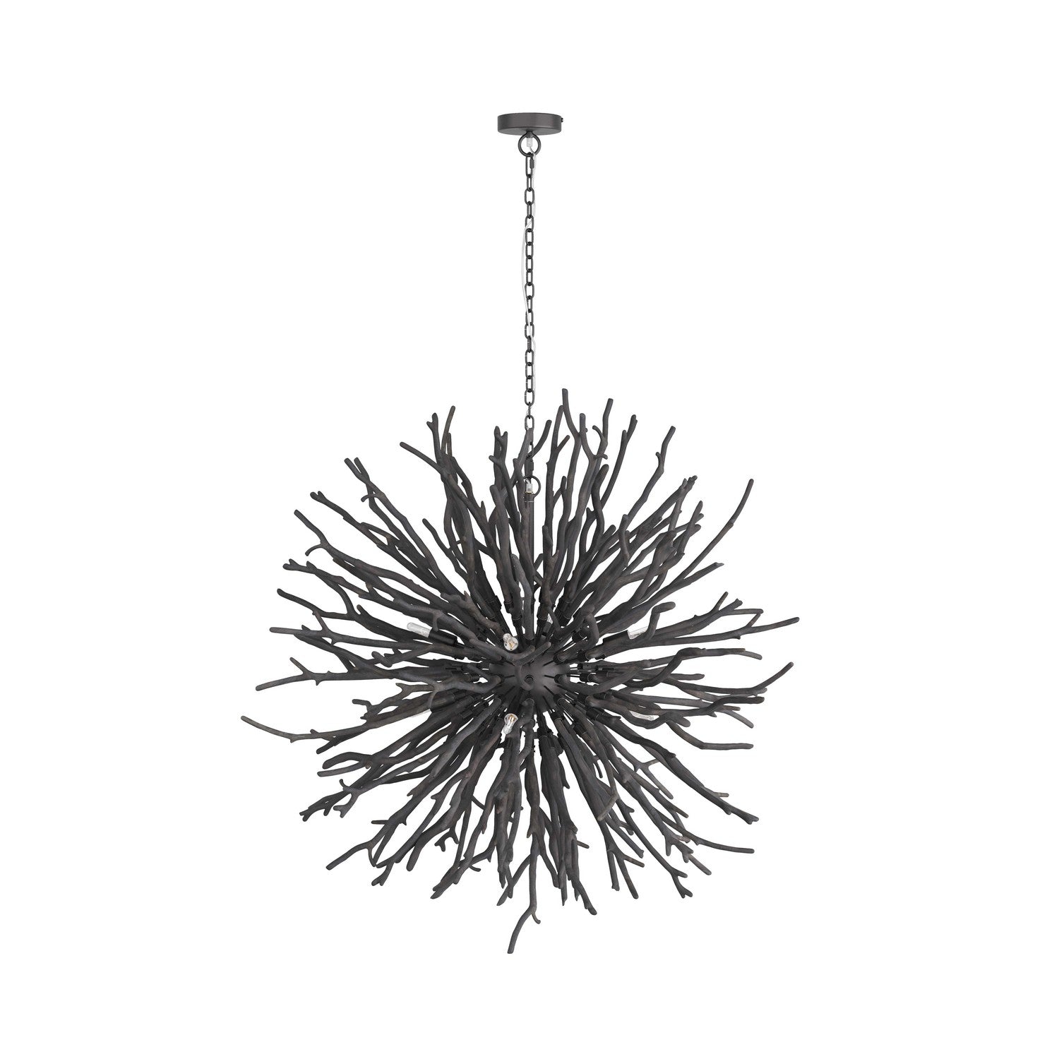 Arteriors - DLS01 - Eight Light Chandelier - Finch - Dark Gray Wash