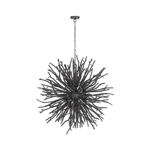 Arteriors - DLS01 - Eight Light Chandelier - Finch - Dark Gray Wash