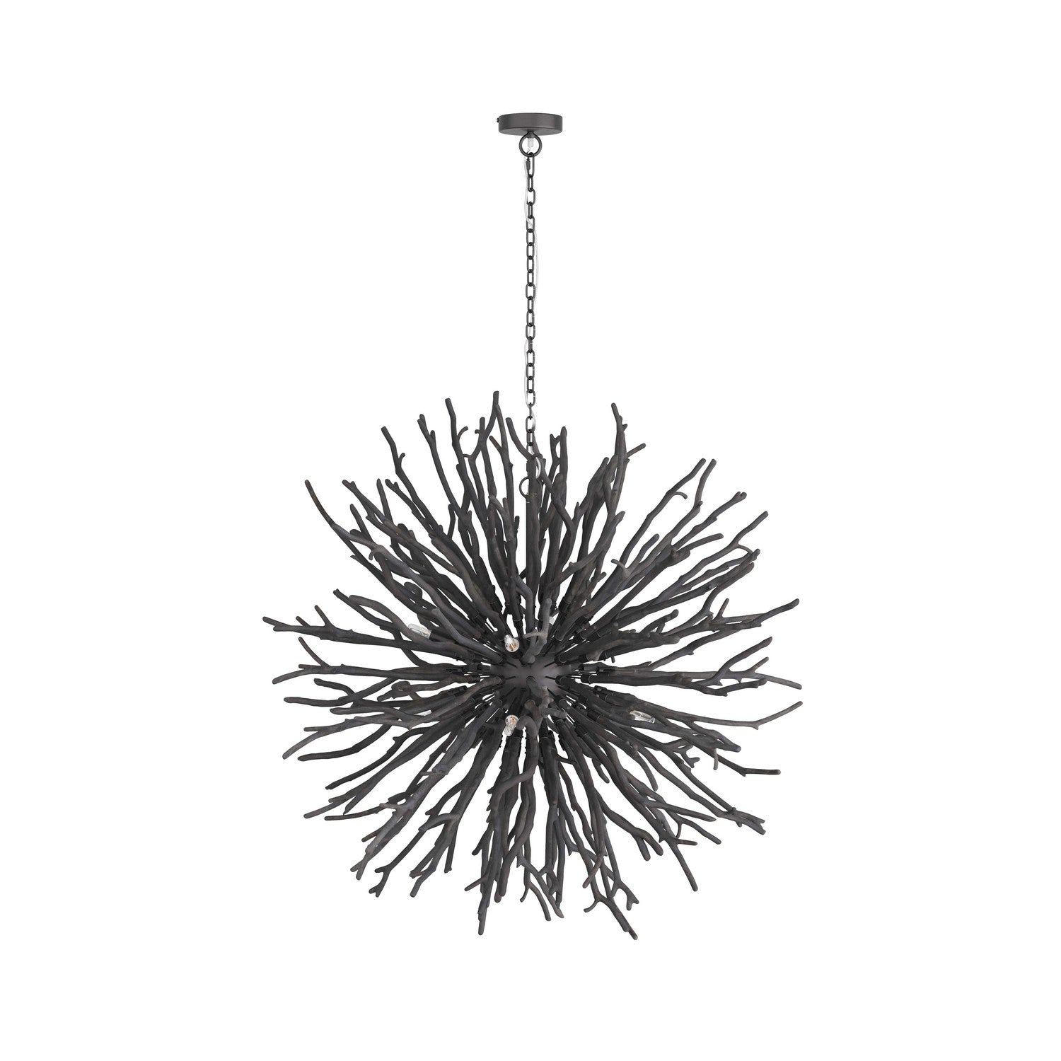 Arteriors - DLS01 - Eight Light Chandelier - Finch - Dark Gray Wash