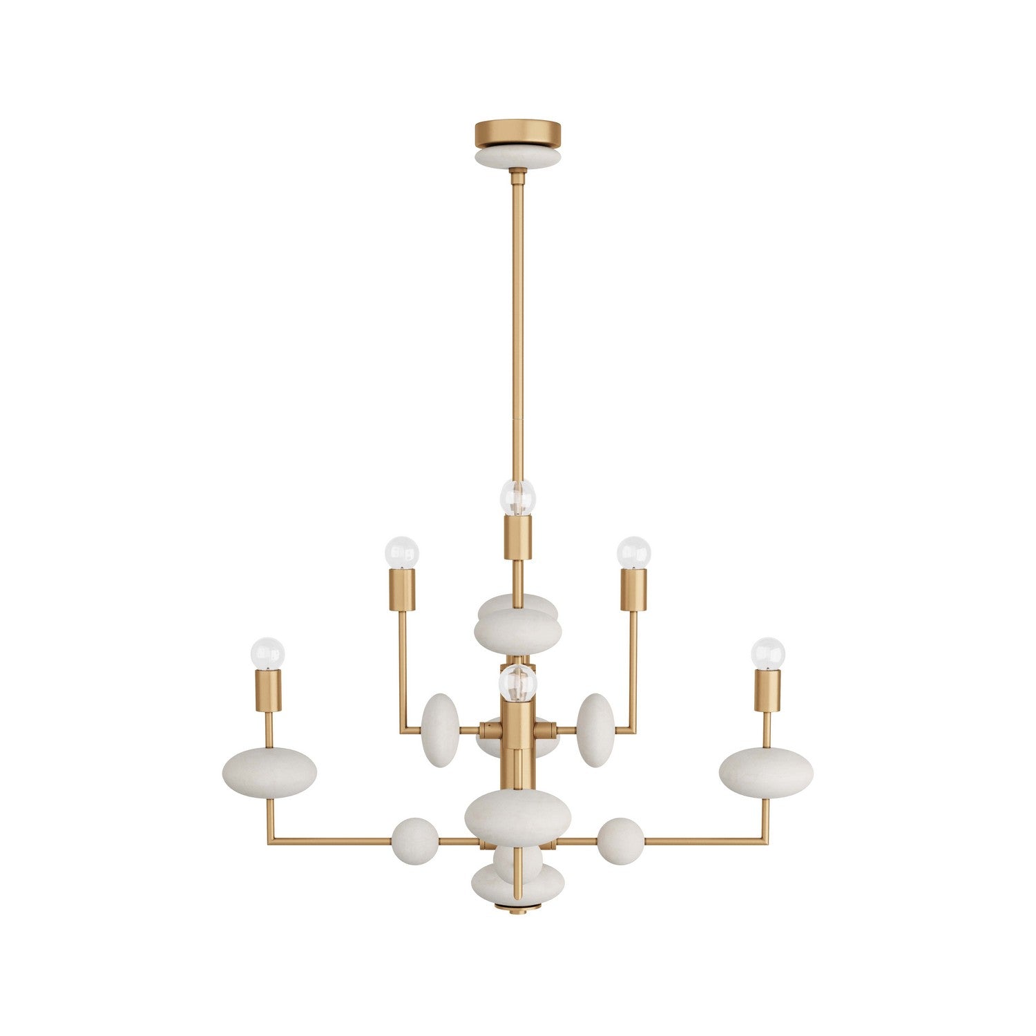 Arteriors - DMC01 - Eight Light Chandelier - Vista - Antique Brass