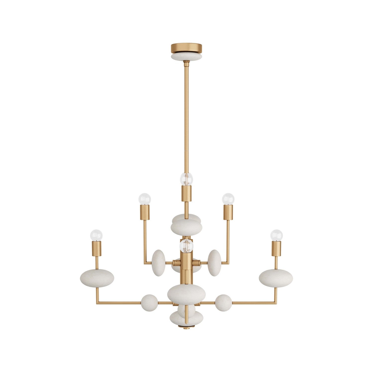 Arteriors - DMC01 - Eight Light Chandelier - Vista - Antique Brass