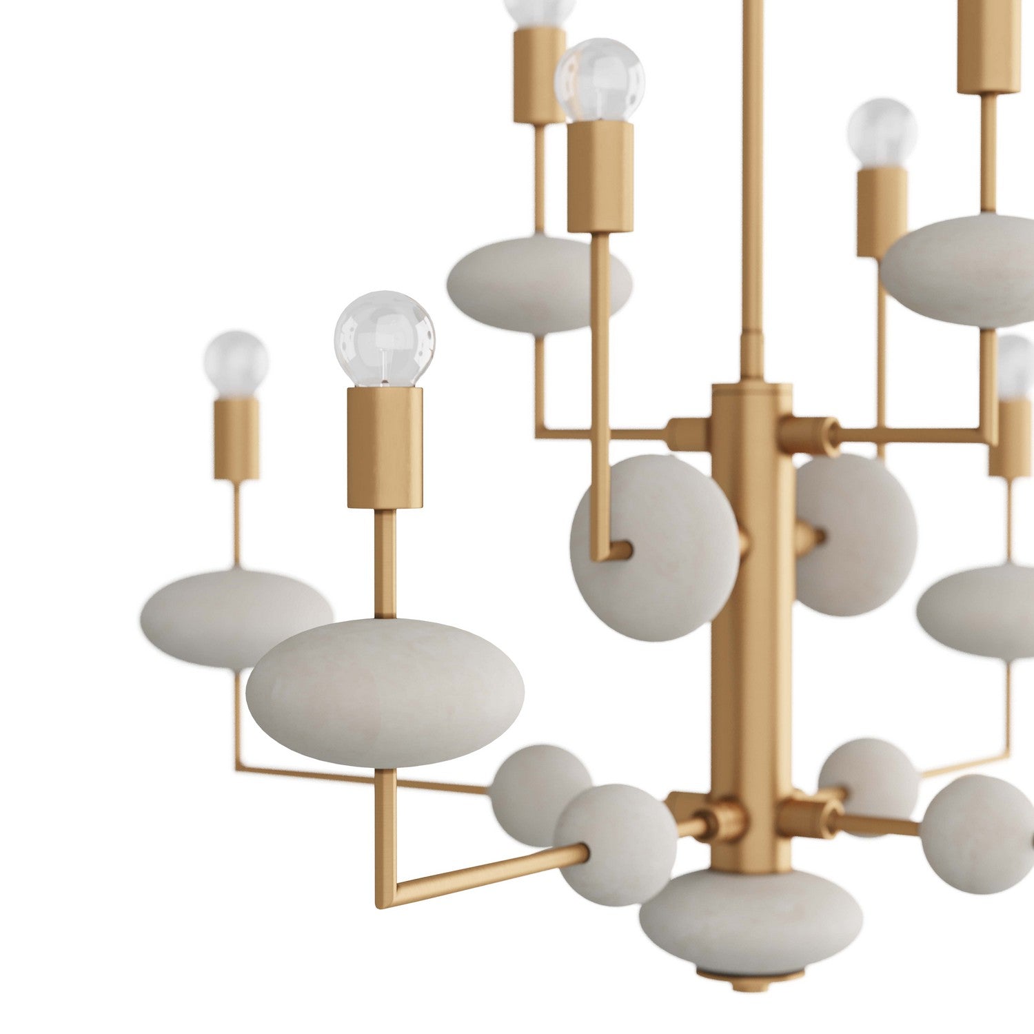 Arteriors - DMC01 - Eight Light Chandelier - Vista - Antique Brass