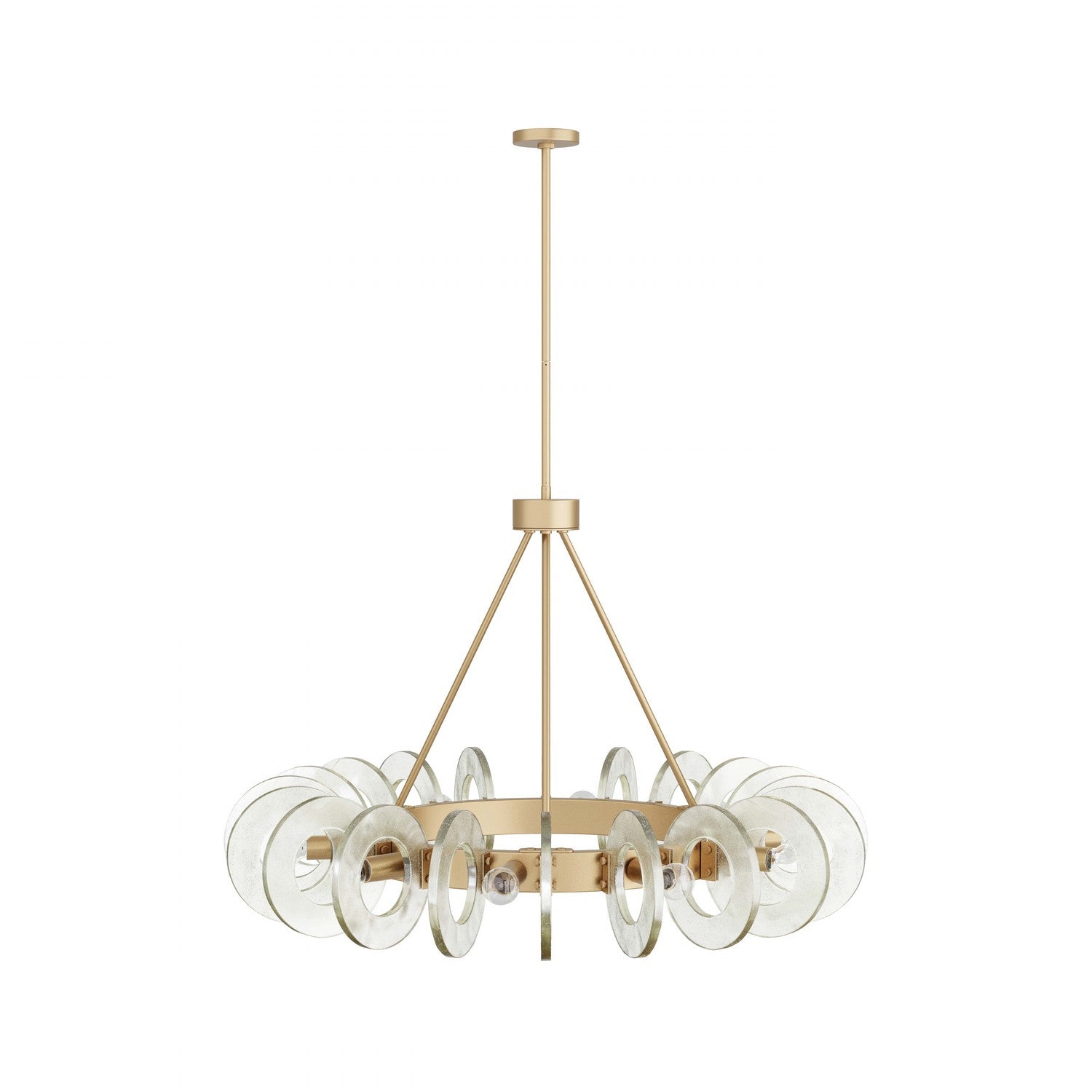 Arteriors - DMC06 - Ten Light Chandelier - Trina - Clear Seedy