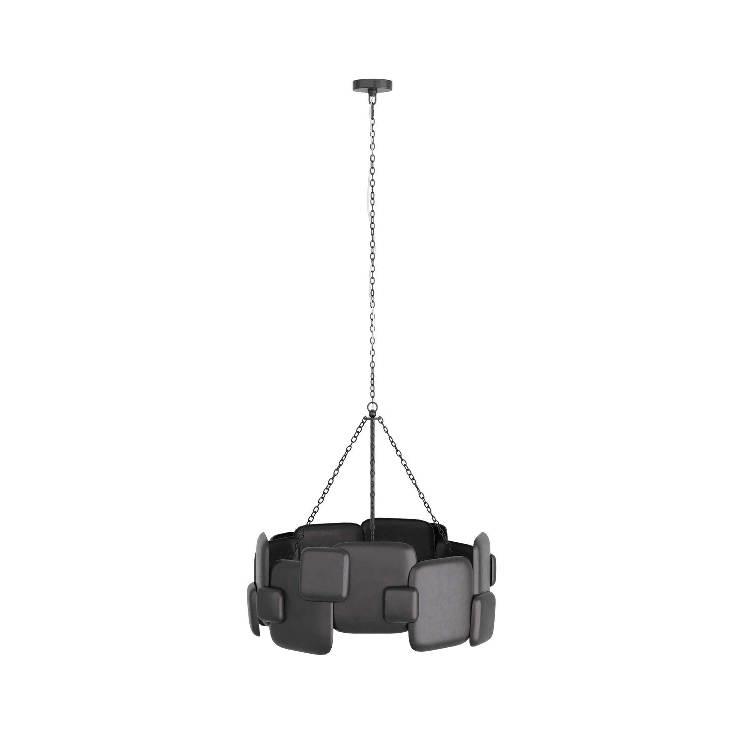 Arteriors - DMI03 - Six Light Chandelier - Waylon - Blackened Iron