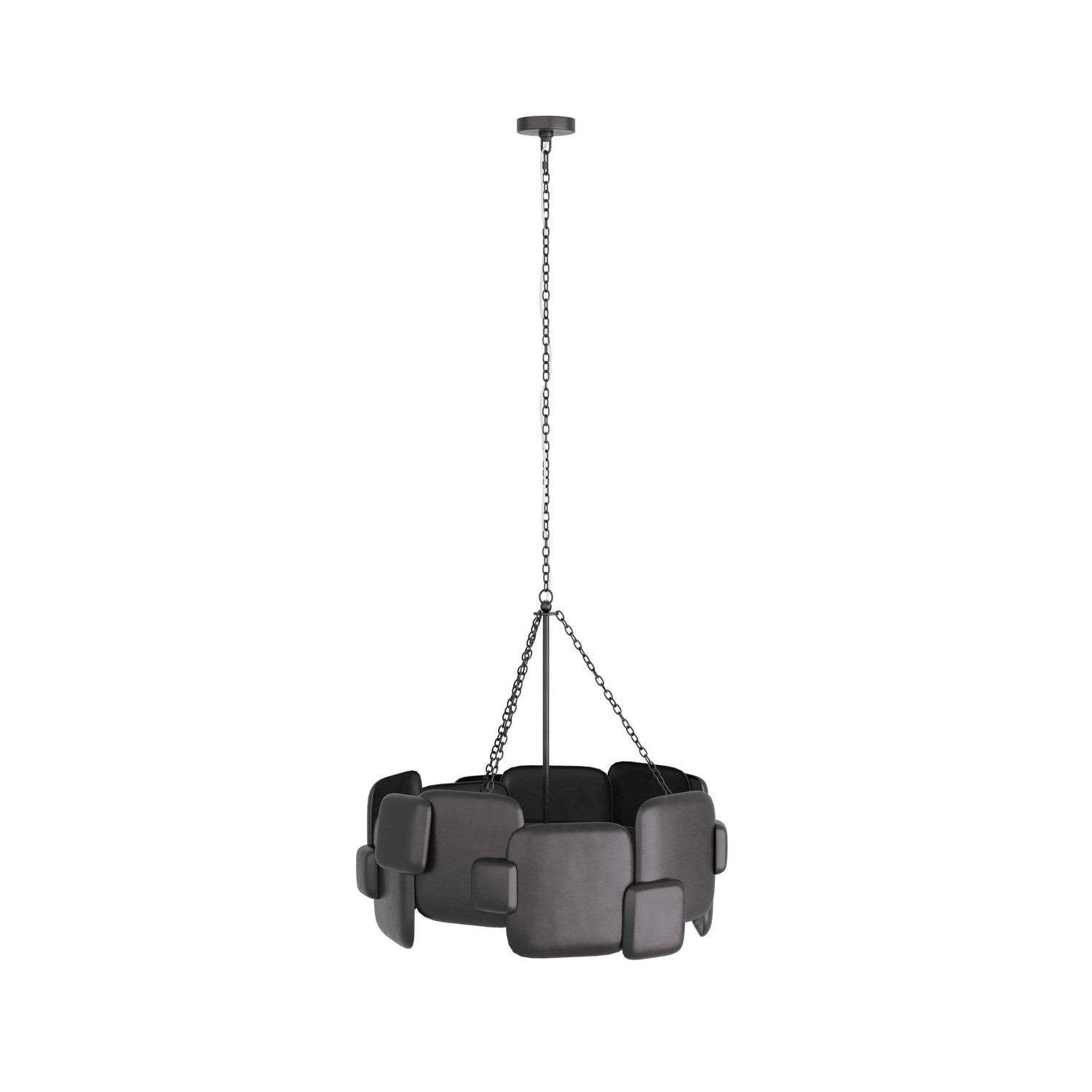 Arteriors - DMI03 - Six Light Chandelier - Waylon - Blackened Iron