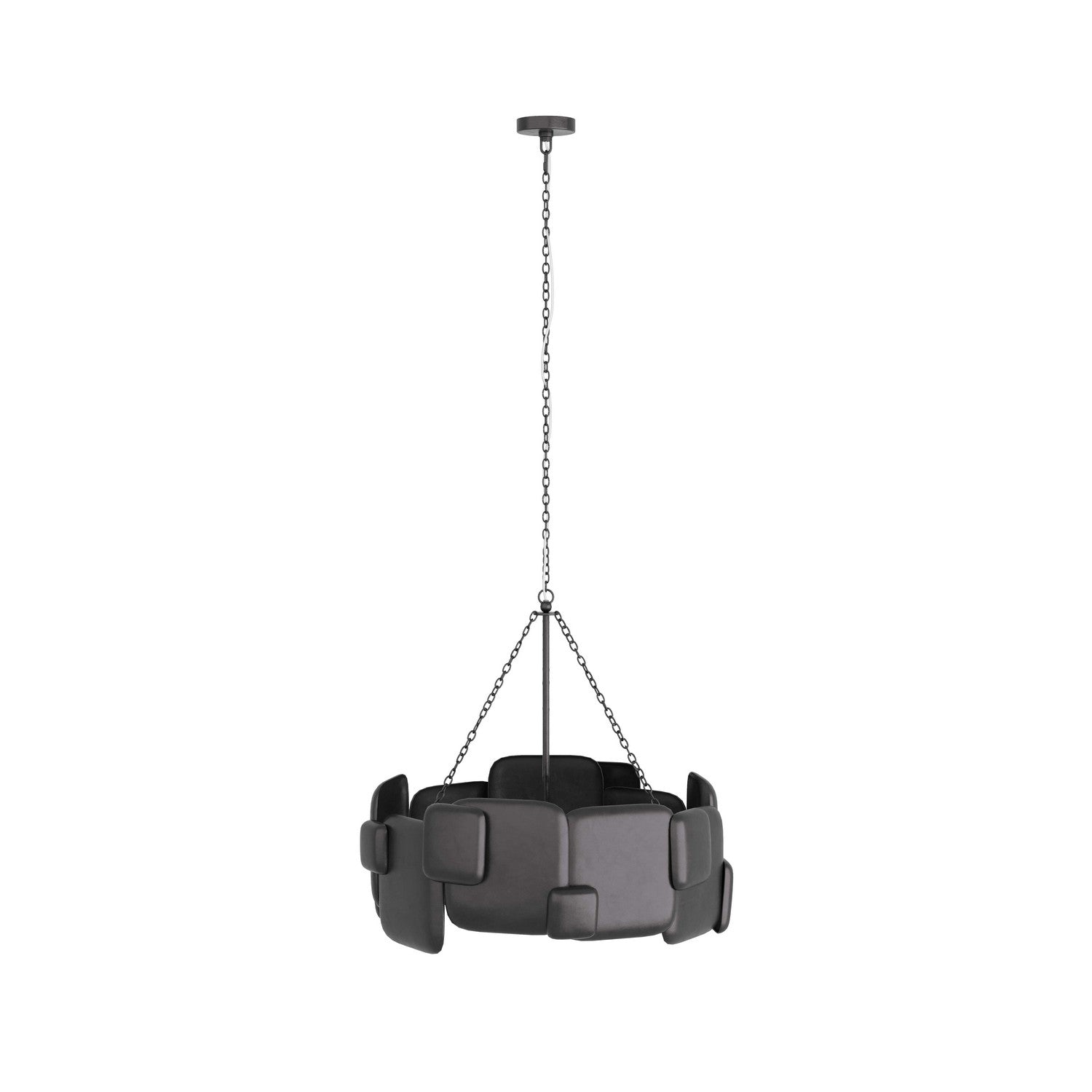 Arteriors - DMI03 - Six Light Chandelier - Waylon - Blackened Iron