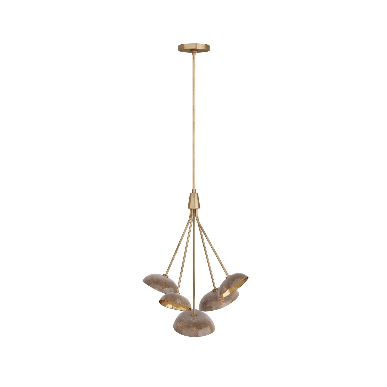 Arteriors - DMI06 - Five Light Chandelier - Viper - Vintage Brass