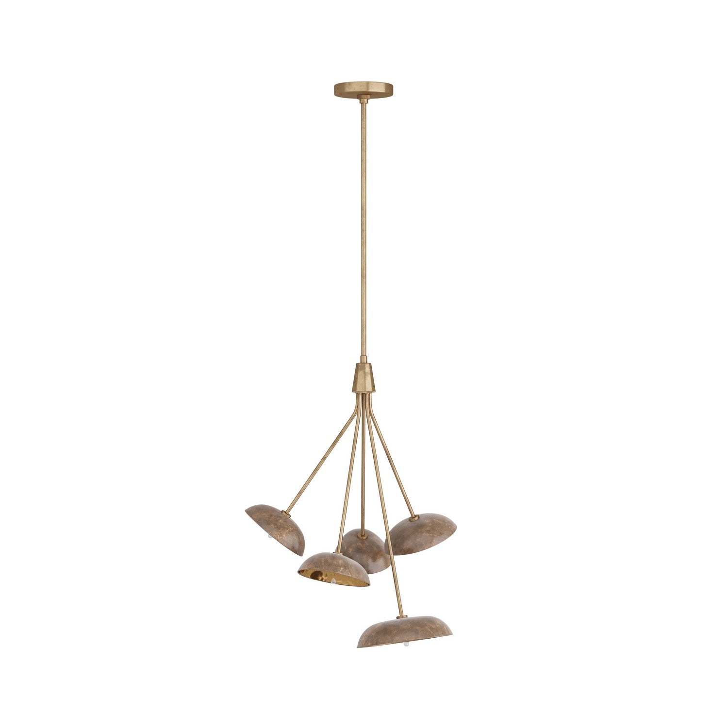 Arteriors - DMI06 - Five Light Chandelier - Viper - Vintage Brass