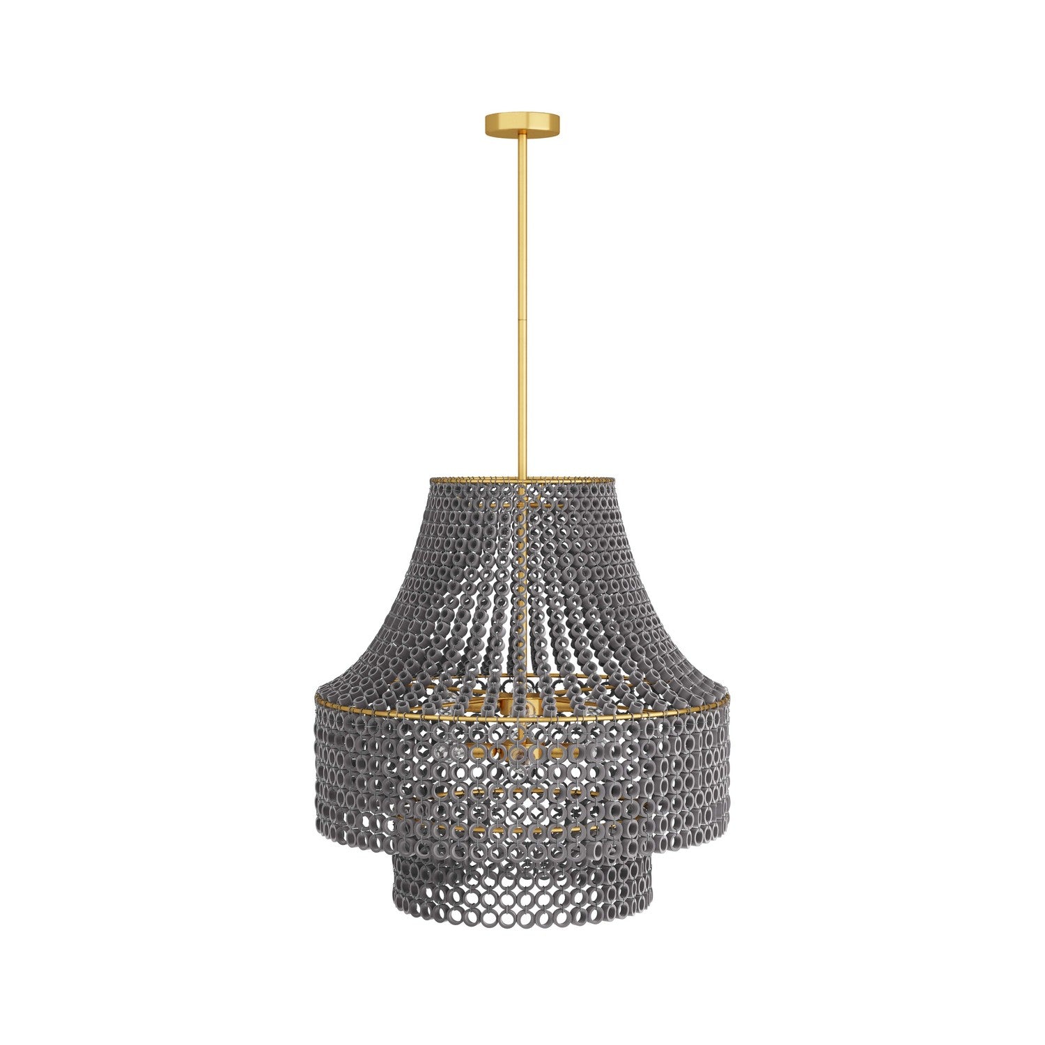 Arteriors - DMS02 - Eight Light Chandelier - Hannie - Gray Wash