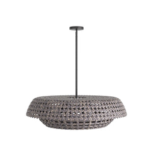 Arteriors - DMS08 - Three Light Pendant - Valdez - Dark Gray Washed