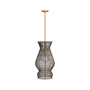 Arteriors - DPS05 - One Light Pendant - Turks - Dark Brown Stained