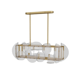 Arteriors - DRI01 - Seven Light Chandelier - Tilley - Antique Brass