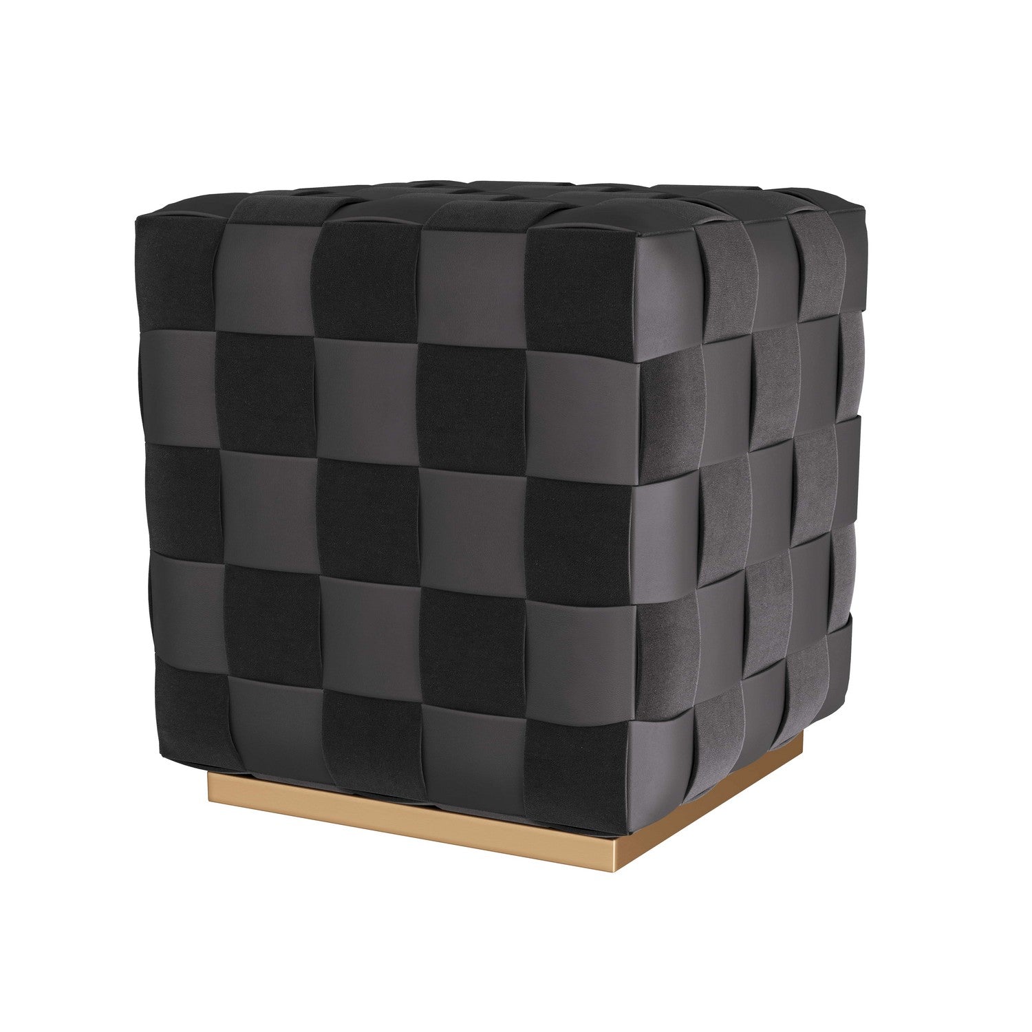 Arteriors - FOI04 - Ottoman - Winnetka - Black