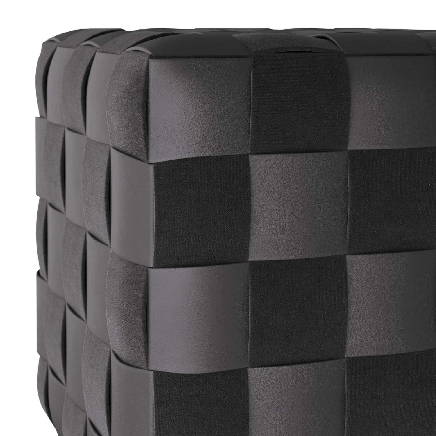 Arteriors - FOI04 - Ottoman - Winnetka - Black