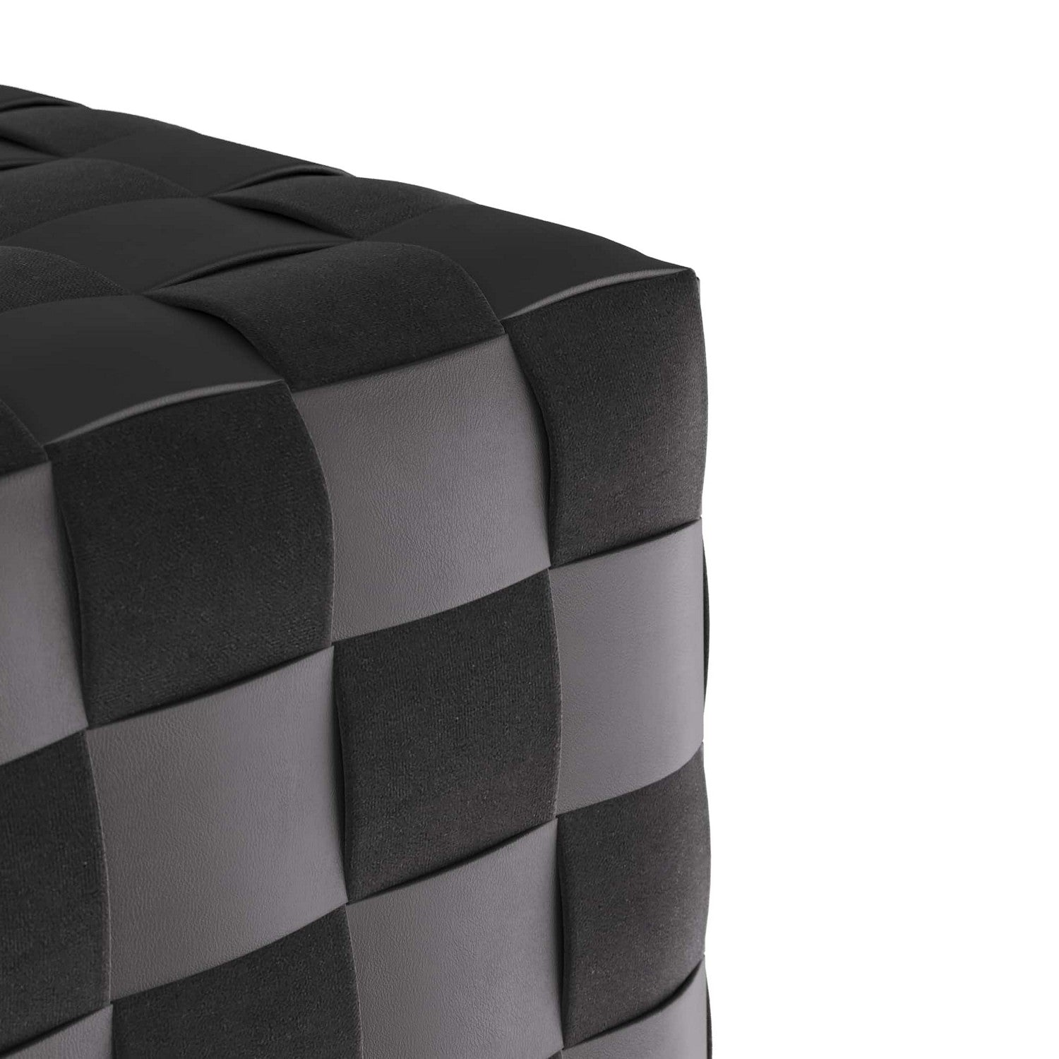 Arteriors - FOI04 - Ottoman - Winnetka - Black