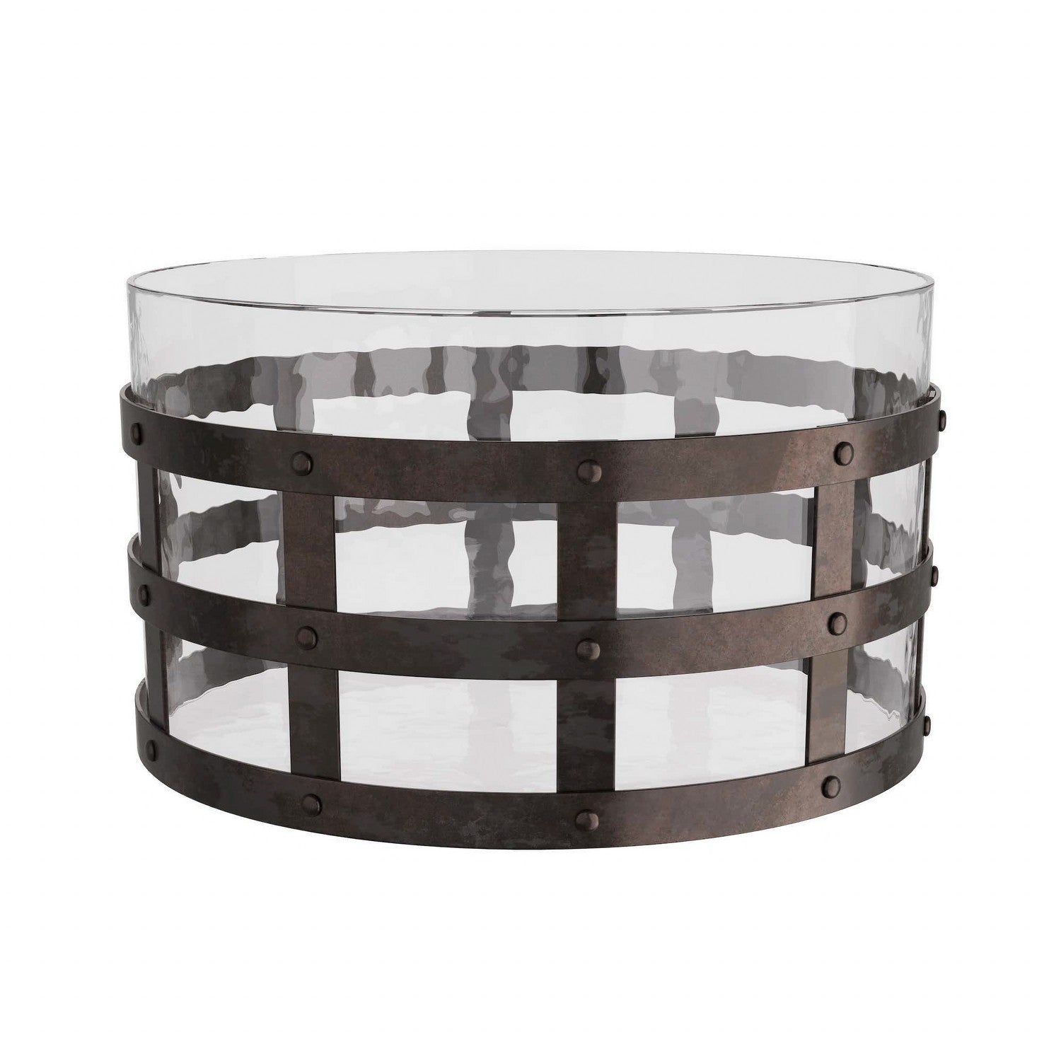 Arteriors - GDAVI02 - Centerpiece - Rivet - Blackened Iron