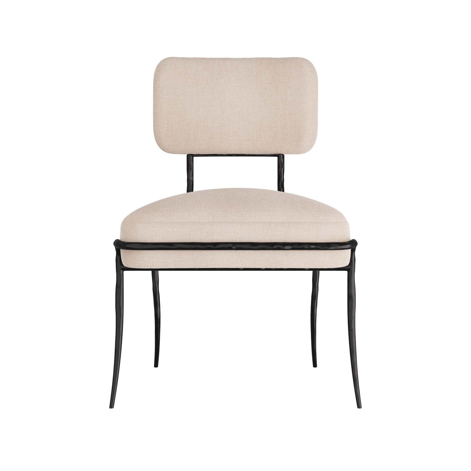 Arteriors - GDFRI01 - Chair - Mosquito - Natural Linen/Blackened Iron