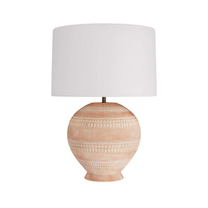 Arteriors - PTS02-127 - One Light Table Lamp - Tahoe - White Wash Terracotta