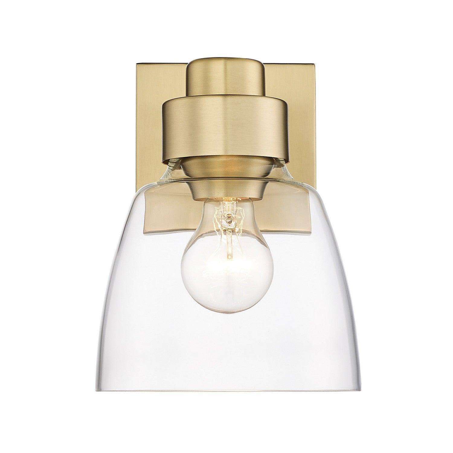 Golden - 0314-1W BCB-CLR - One Light Wall Sconce - Remy BCB - Brushed Champagne Bronze