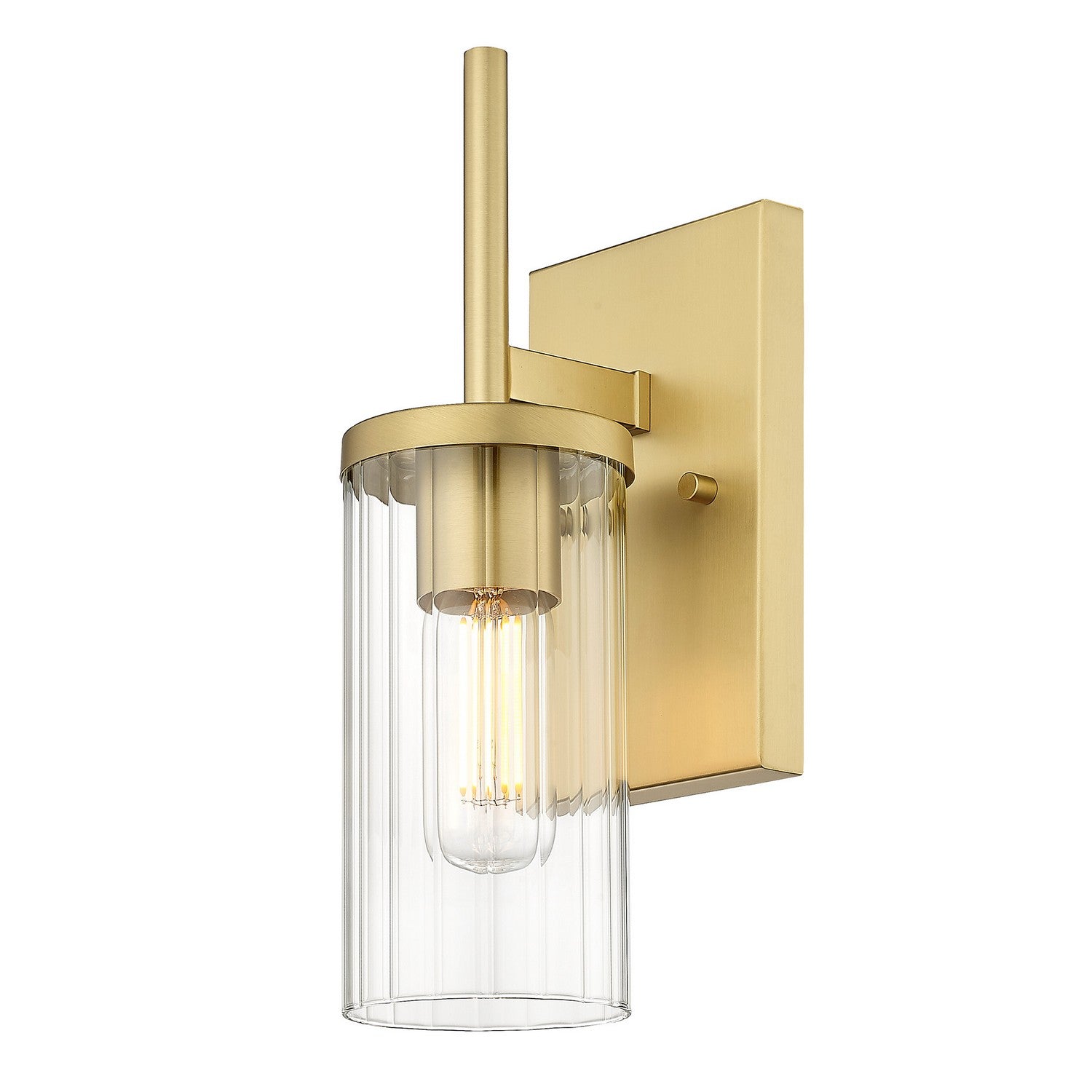 Golden - 7011-1W BCB-CLR - One Light Wall Sconce - Winslett BCB - Brushed Champagne Bronze