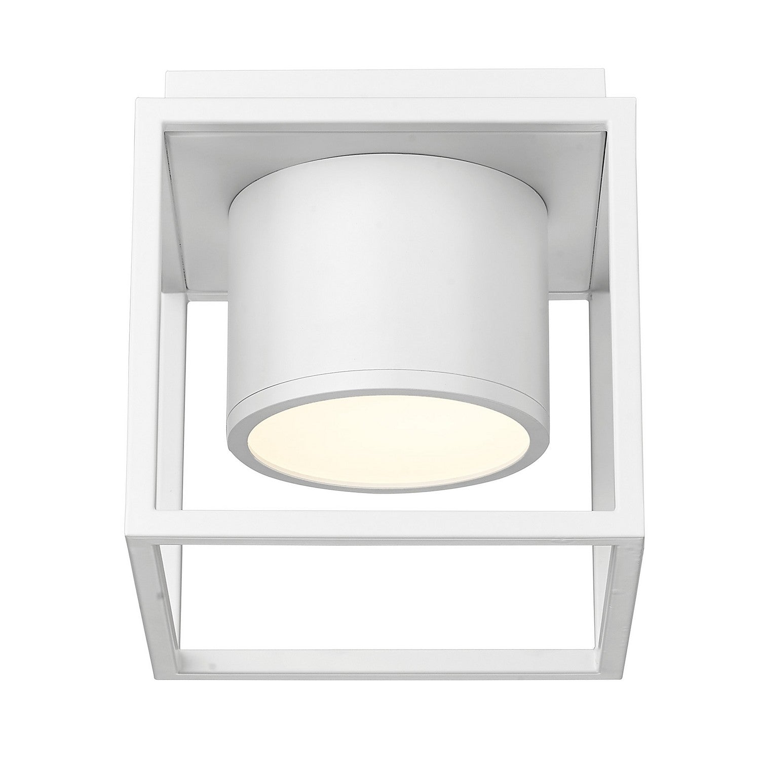 Golden - 9092-FM7 WHT-WHT - LED Flush Mount - Desmond WHT - Matte White