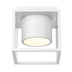 Golden - 9092-FM7 WHT-WHT - LED Flush Mount - Desmond WHT - Matte White