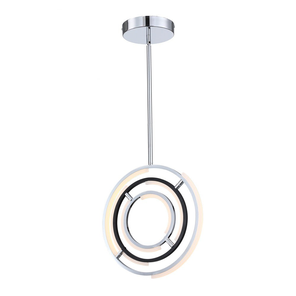 Artcraft - AC6740PN - LED Pendant - Trilogy - Polished Nickel