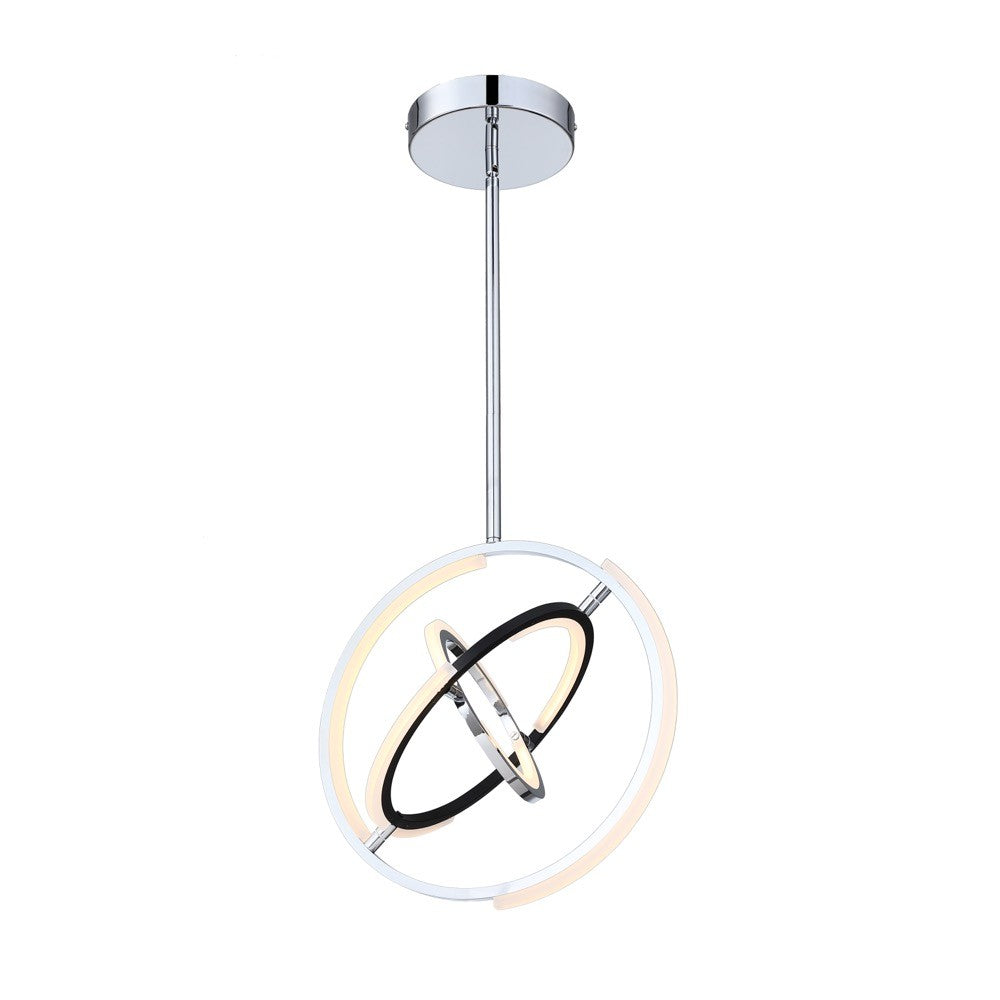 Artcraft - AC6740PN - LED Pendant - Trilogy - Polished Nickel