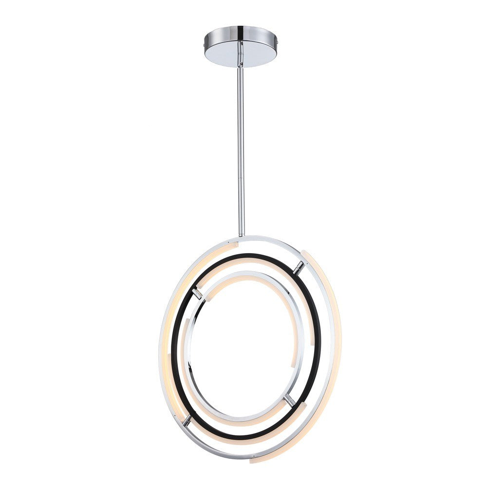 Artcraft - AC6741PN - LED Pendant - Trilogy - Polished Nickel