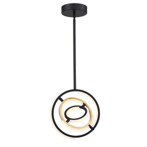 Artcraft - AC6742BB - LED Pendant - Trilogy - Black and Gold