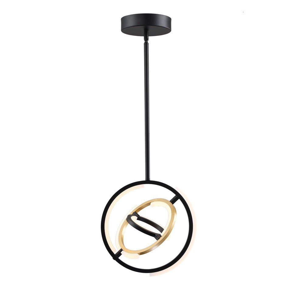 Artcraft - AC6742BB - LED Pendant - Trilogy - Black and Gold