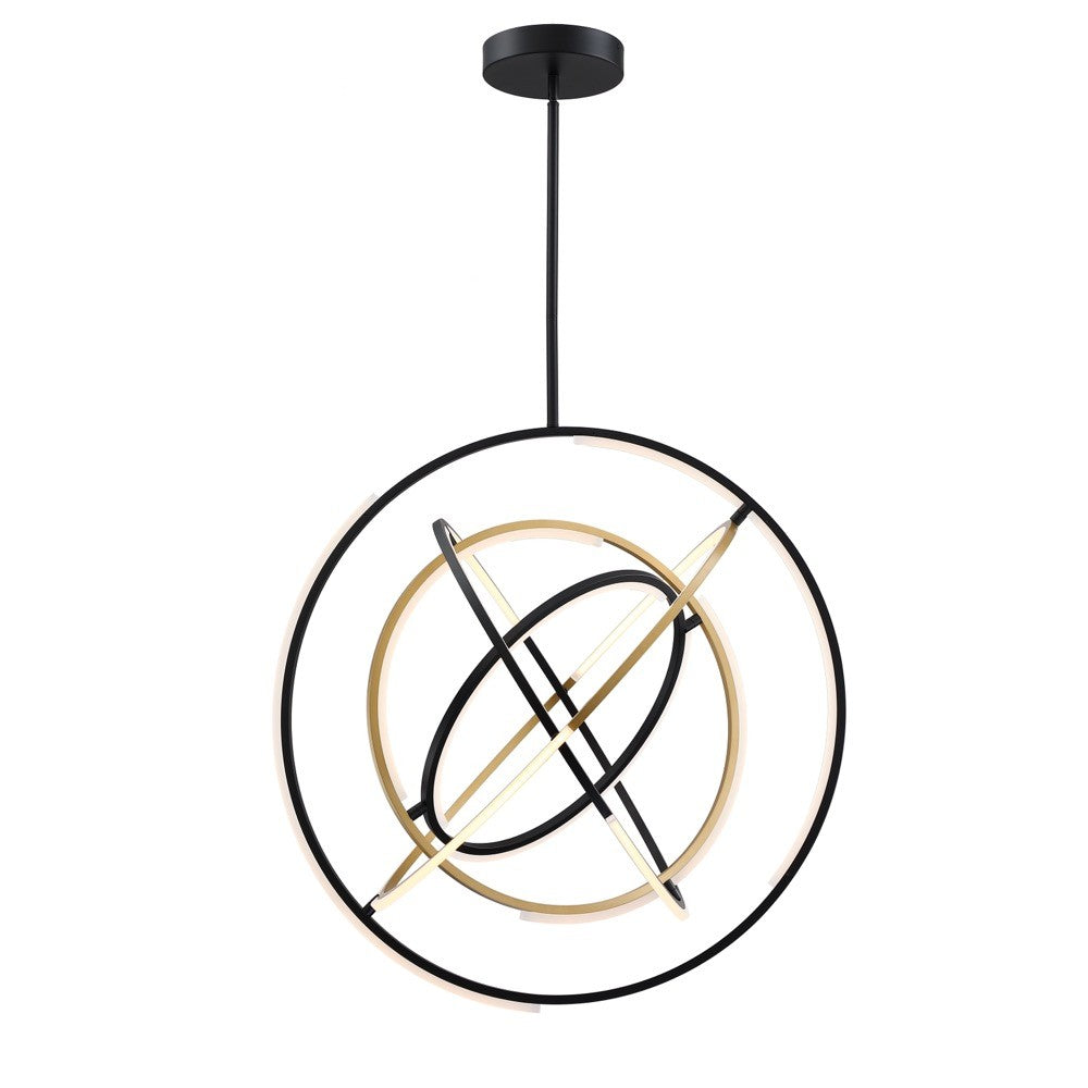 Artcraft - AC6746BB - LED Pendant - Trilogy - Black and Gold