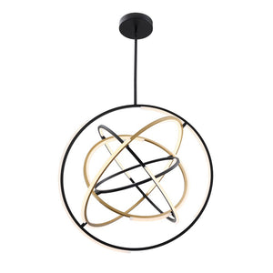 Artcraft - AC6746BB - LED Pendant - Trilogy - Black and Gold