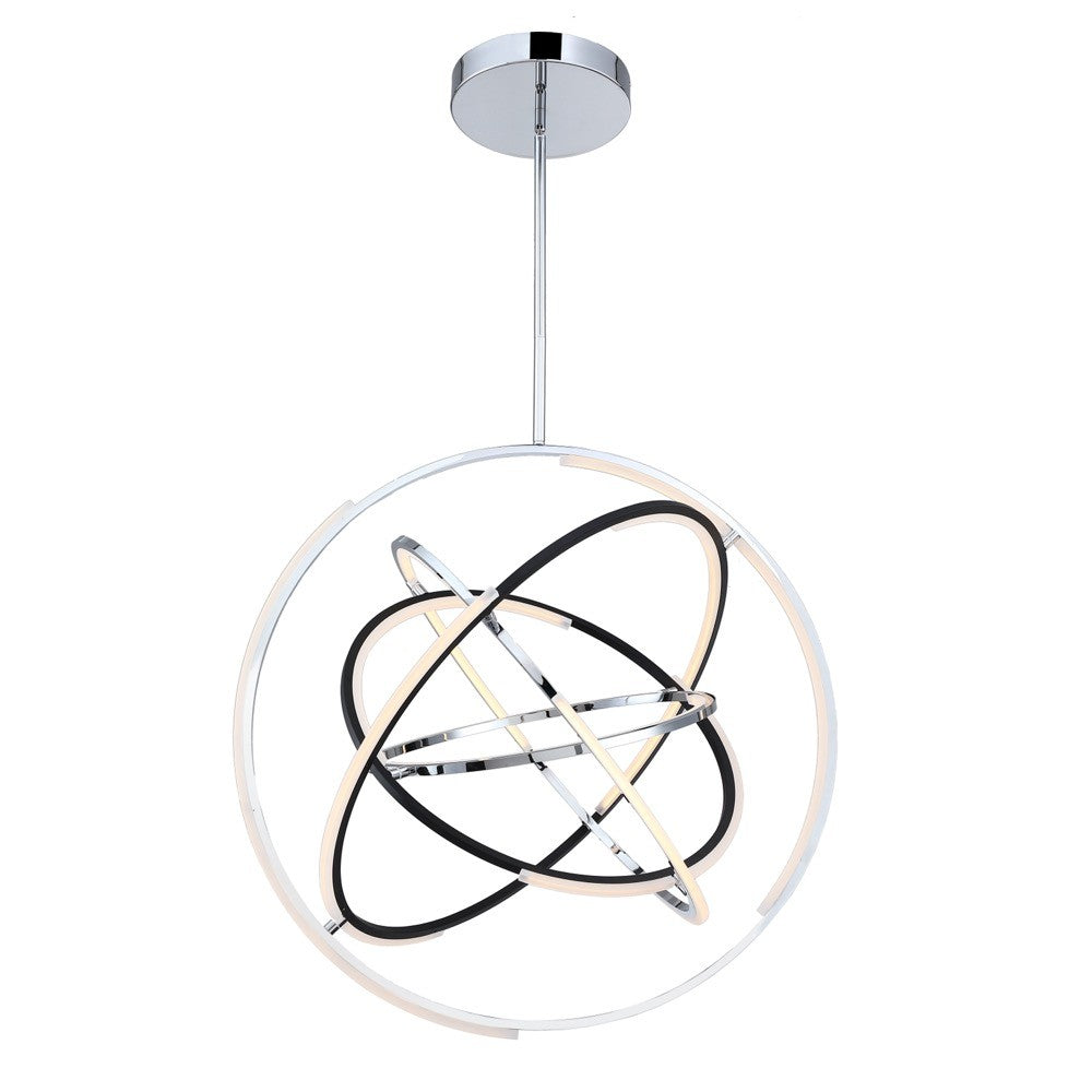 Artcraft - AC6746PN - LED Pendant - Trilogy - Polished Nickel