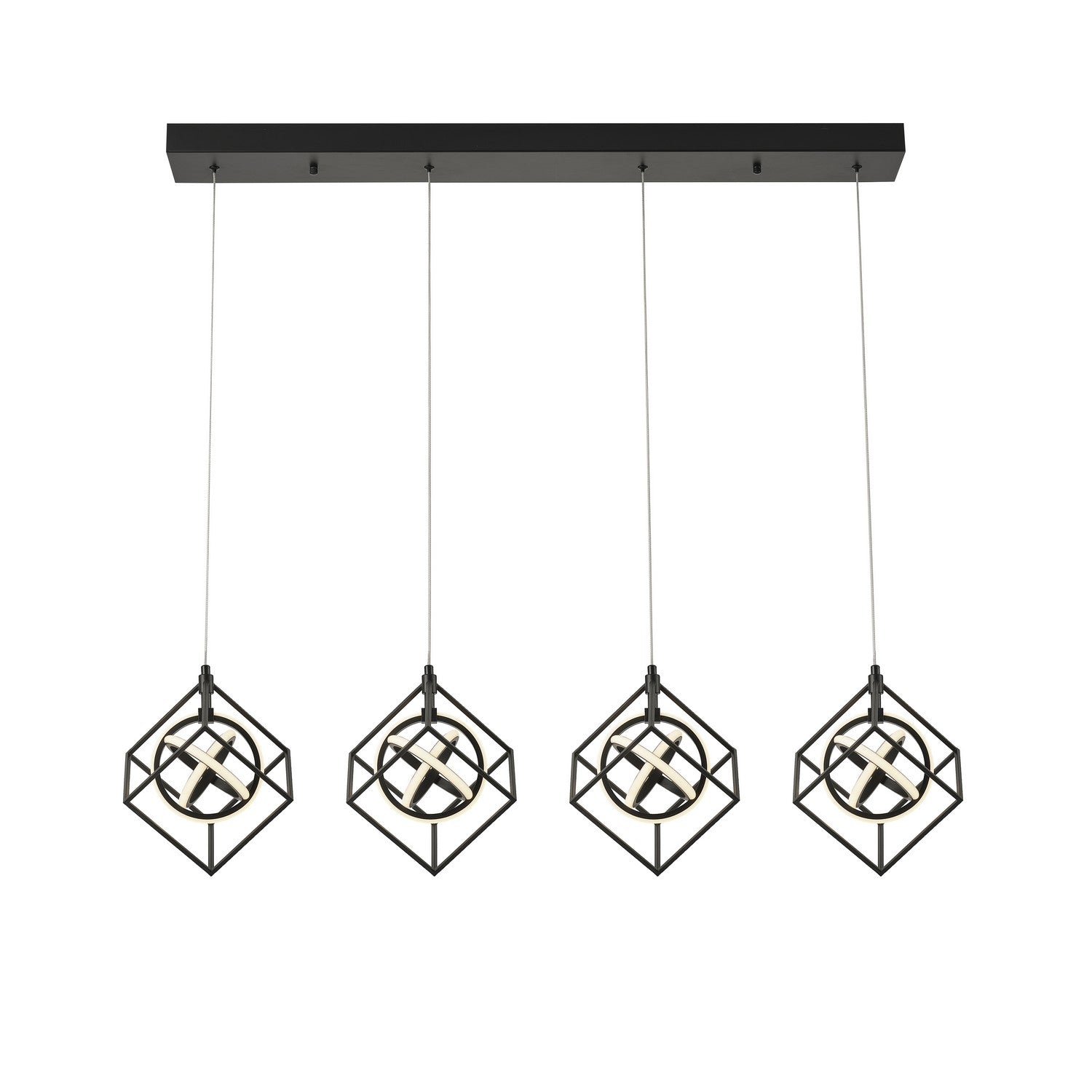 Artcraft - AC1012 - LED Island Pendant - Tulip - Matte Black