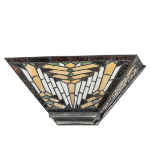 Meyda Tiffany - 177435 - Two Light Wall Sconce - Nuevo - Burnished Steel