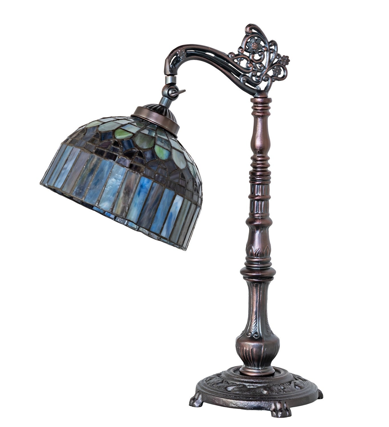 Meyda Tiffany - 18694 - One Light Desk Lamp - Tiffany Candice - Mahogany Bronze