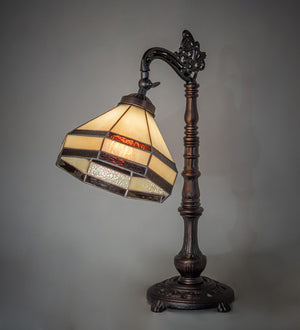 Meyda Tiffany - 244795 - One Light Table Lamp - Topridge - Mahogany Bronze