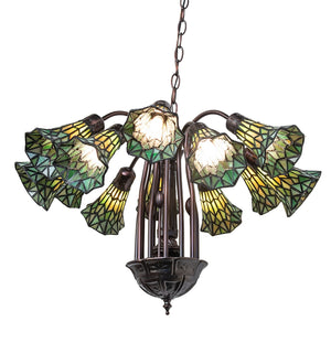 Meyda Tiffany - 251606 - 12 Light Chandelier - Stained Glass - Mahogany Bronze