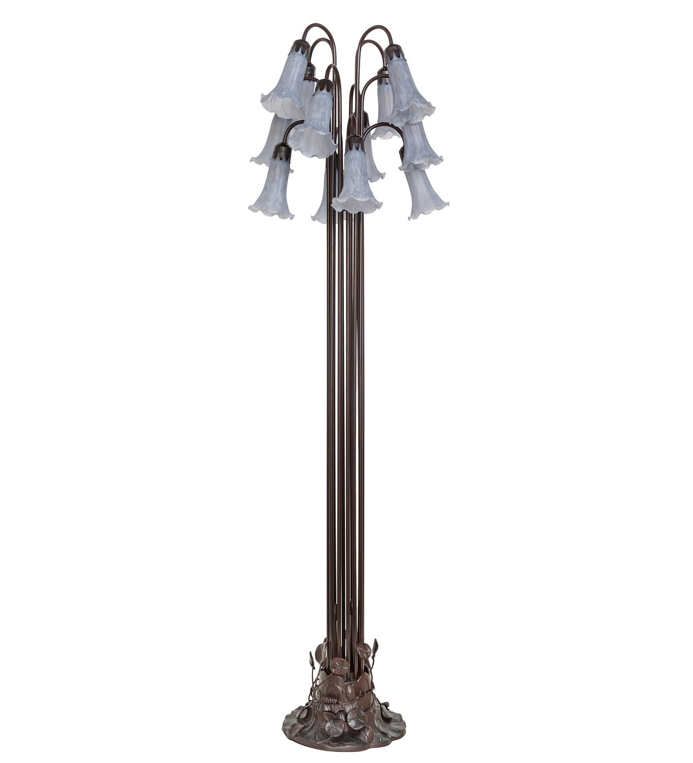 Meyda Tiffany - 251696 - 12 Light Floor Lamp - Gray - Mahogany Bronze