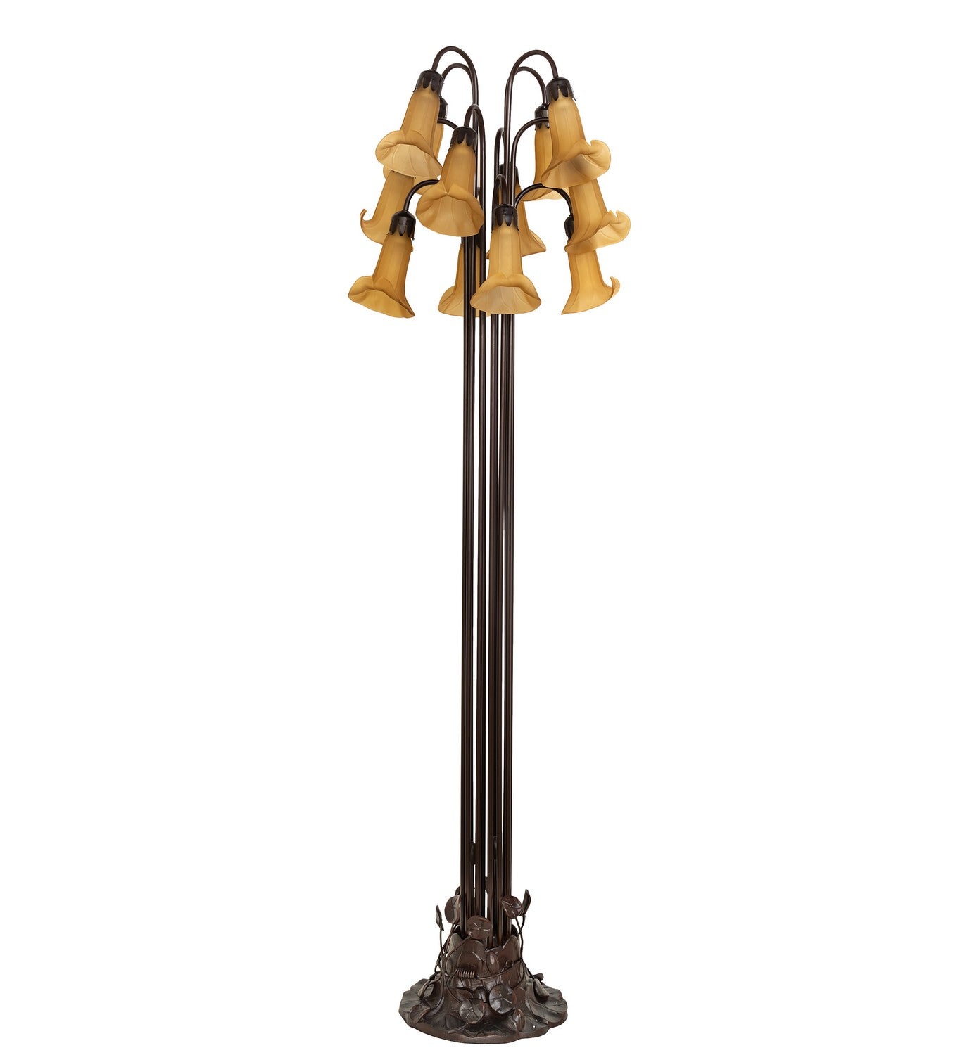 Meyda Tiffany - 251697 - 12 Light Floor Lamp - Amber - Mahogany Bronze