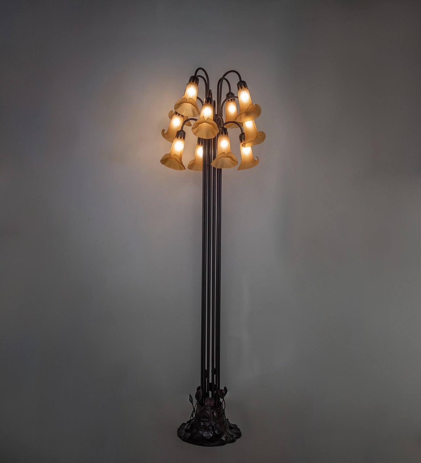 Meyda Tiffany - 251697 - 12 Light Floor Lamp - Amber - Mahogany Bronze