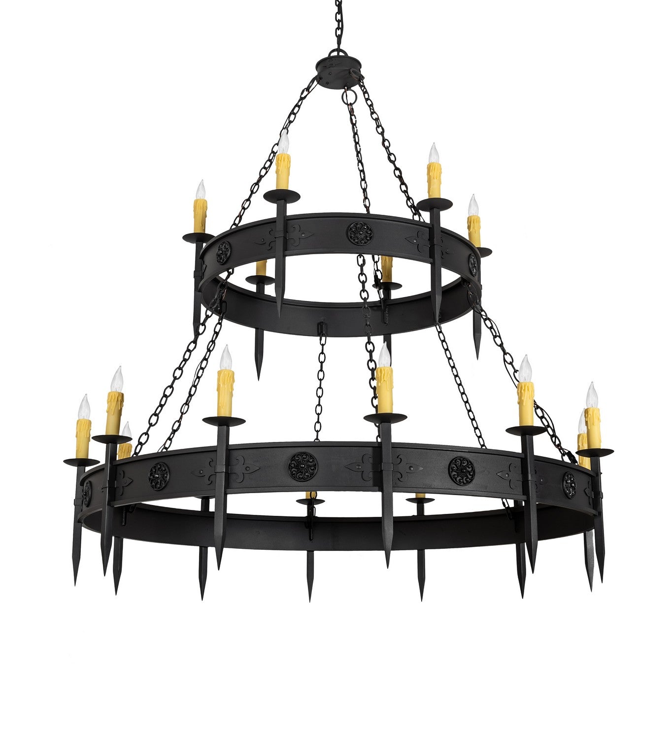 Meyda Tiffany - 254917 - 18 Light Chandelier - Calandra - Wrought Iron