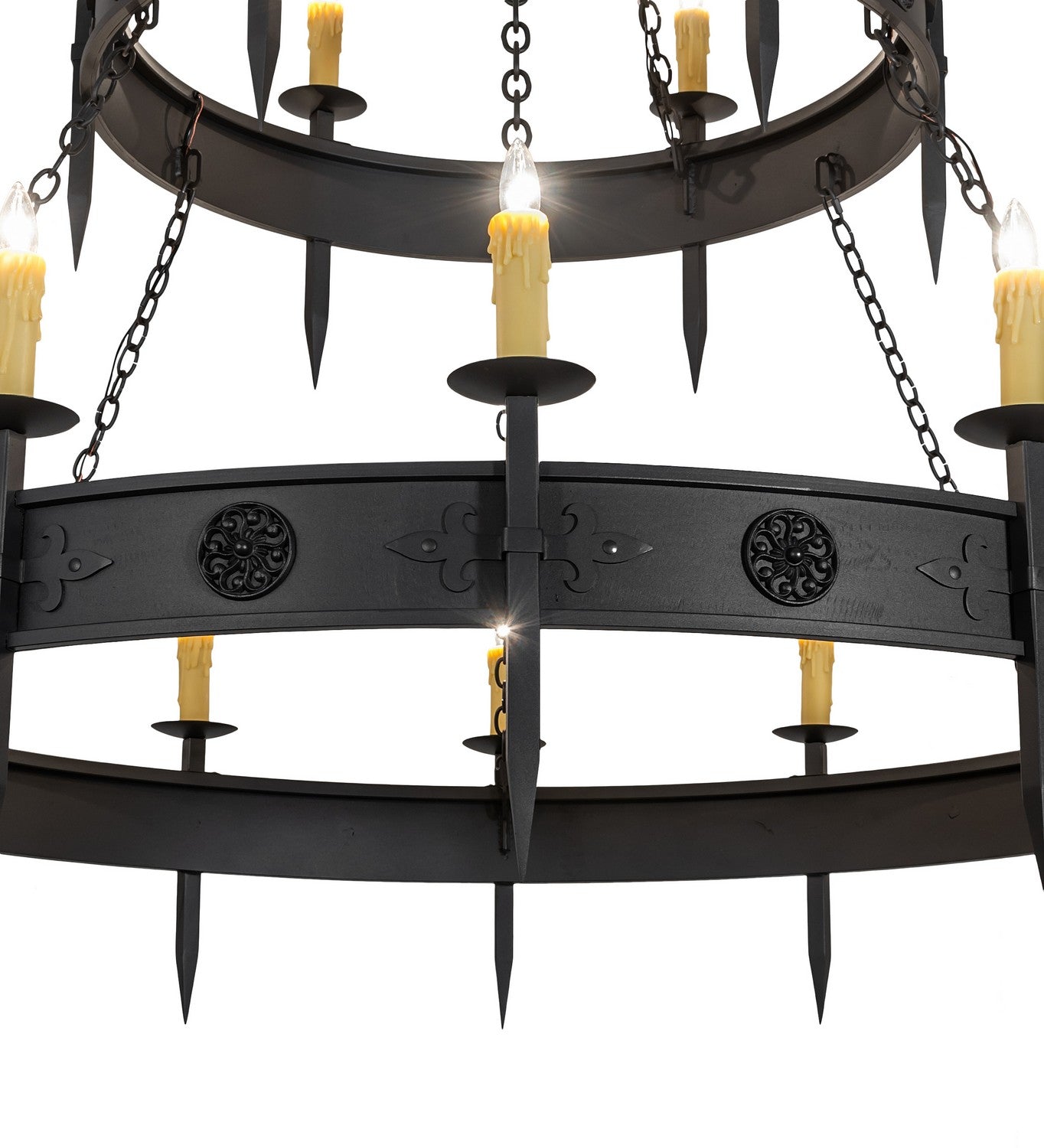 Meyda Tiffany - 254917 - 18 Light Chandelier - Calandra - Wrought Iron