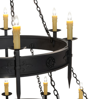 Meyda Tiffany - 254917 - 18 Light Chandelier - Calandra - Wrought Iron